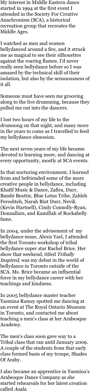 My interest in Middle Eastern